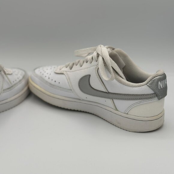 Nike Court Vision Low – White/Silver – Women’s Size 5.5 - Picture 4 of 7